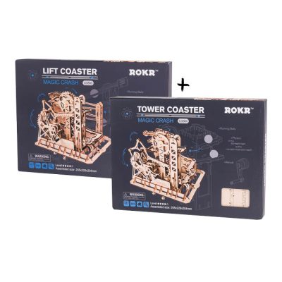 Productvisuals_Bundels Robotime LG503 Marble Run Lift Coaster + Robotime LG504 Marble Run Toren Coaster